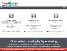 Tablet Screenshot of fayaxhosting.com